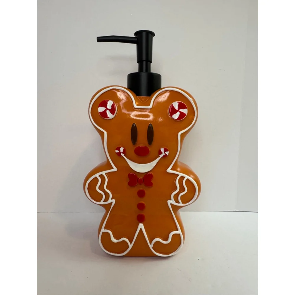 Cute Mickey Gingerbread Man Soap Dispenser